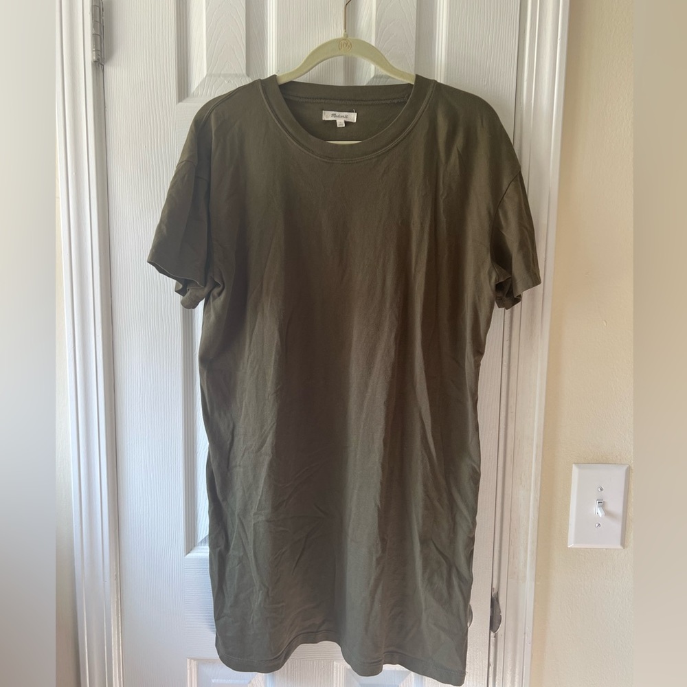 Madewell Olive T-Shirt Dress | Size: L